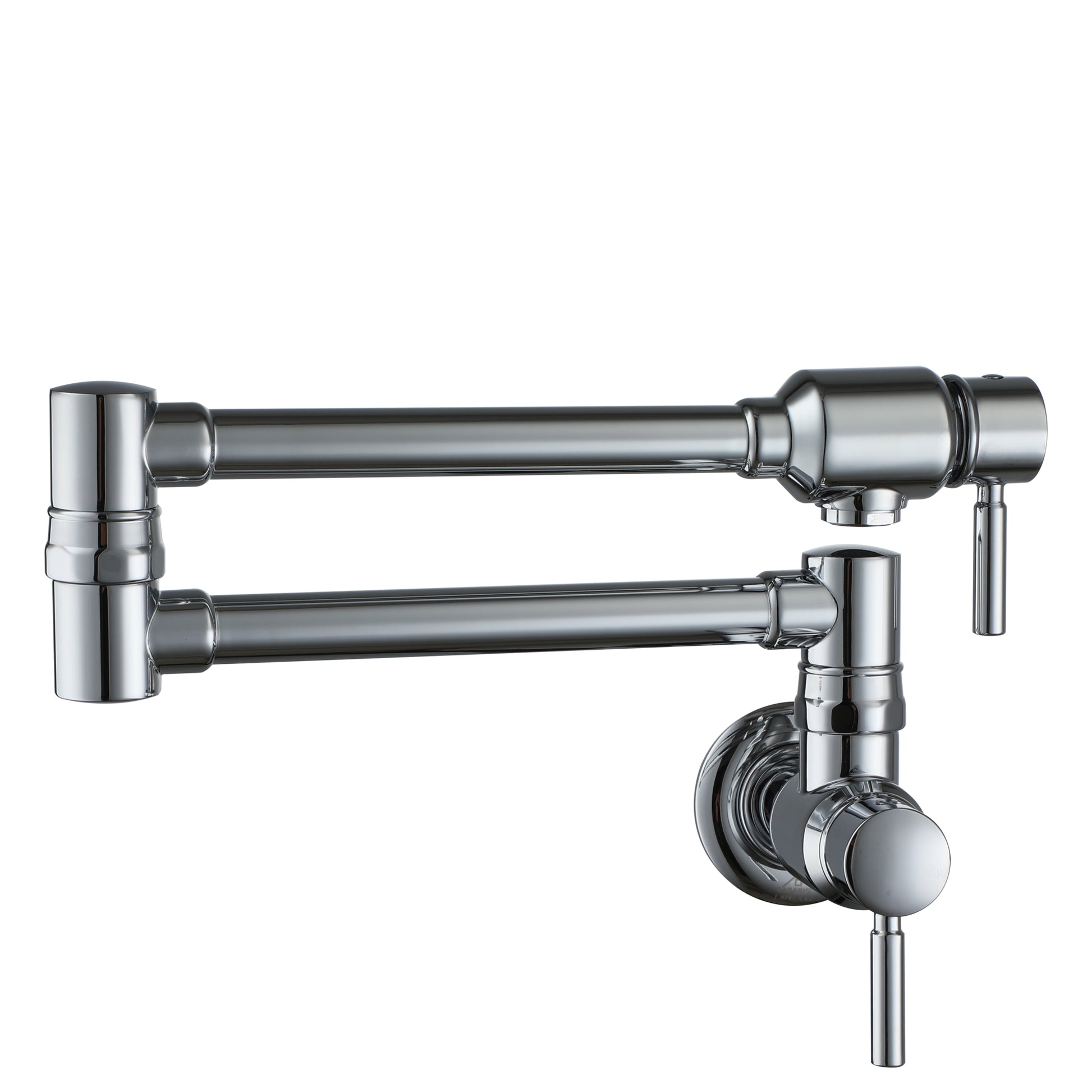 Double Handles Wall-Mounted Folding Pot Filler Space-Saving with Ada Compliant Stainless Steel Handle Kitchen Faucet Easy Filter by Different Finish, Page Through Our Shop for Your Ideal Model Number