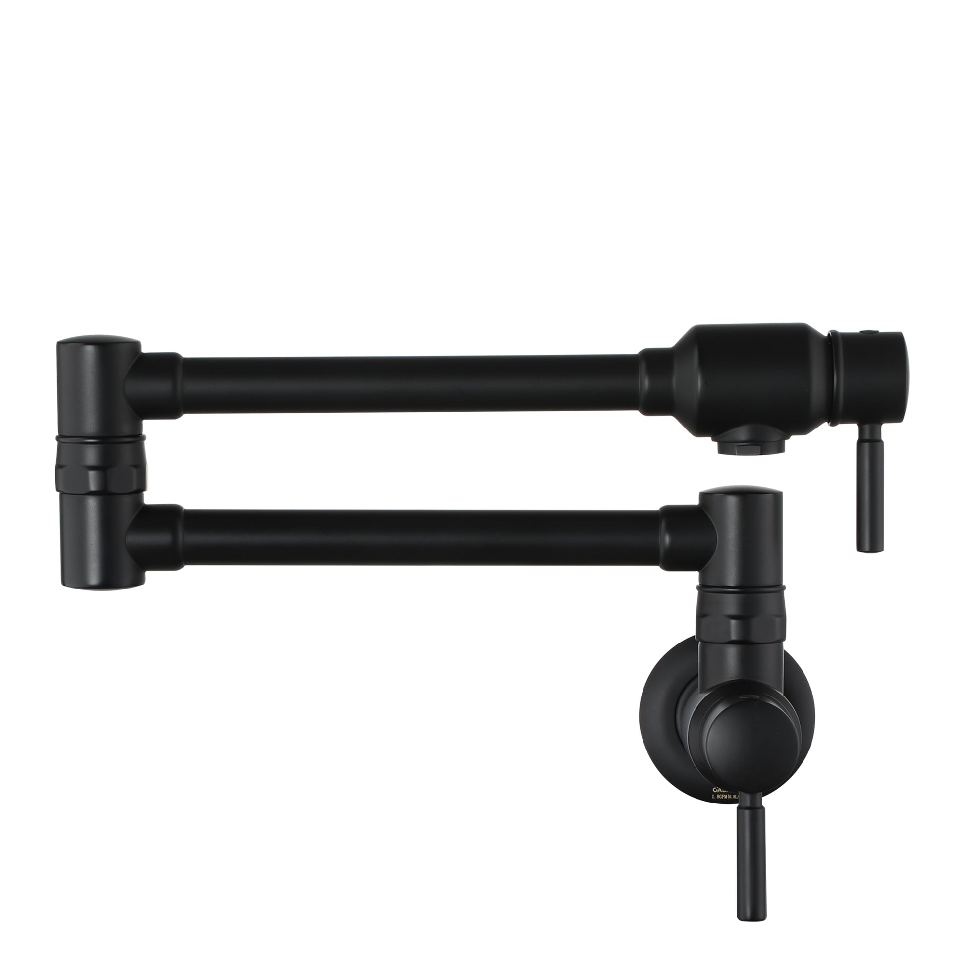Double Handles Wall-Mounted Folding Pot Filler Space-Saving