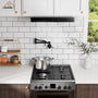 Double Handles Wall-Mounted Folding Pot Filler Space-Saving
