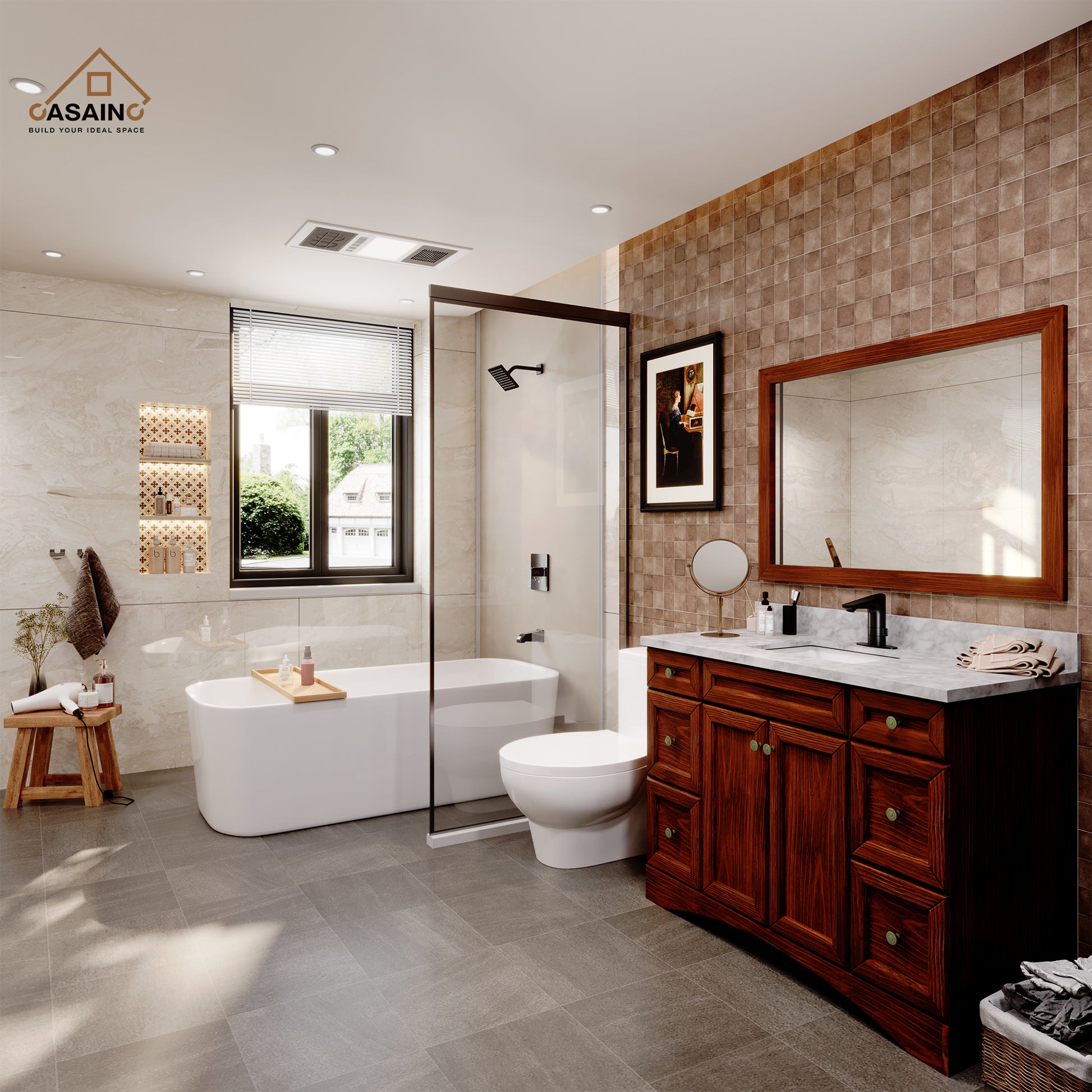 Infrared Sensor Faucet Single Handle Bathroom Basin Faucet with Drainer and Deckplate