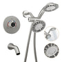 5-inch 3-Function Shower Faucet with Handheld & Tub Spout