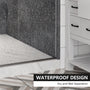 60"x76" Frameless Single Sliding  Shower Door with Two Stainless Steel Wheels