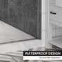 60"x76" Frameless Single Sliding  Shower Door with Two Stainless Steel Wheels