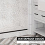 60"x76" Frameless Single Sliding  Shower Door with Two Stainless Steel Wheels