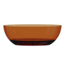 59"/67" Pure Resin Freestanding Transparent Bathtub with Center Drain