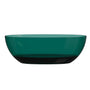 59"/67" Pure Resin Freestanding Transparent Bathtub with Center Drain
