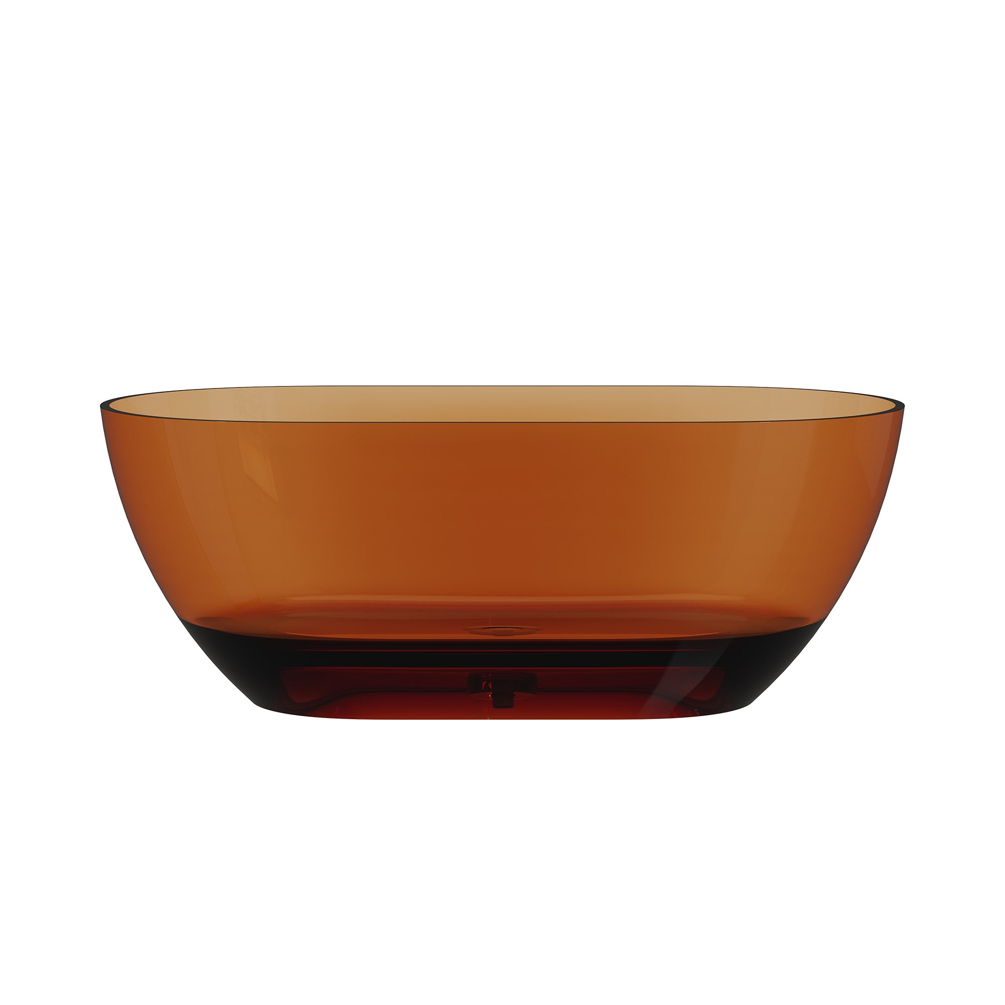 59"/69" Transparent Resin Freestanding Bathtub with Excellent Heat Retention