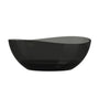 63" Unique Shaped Transparent Resin Freestanding Bathtub with Central Drain