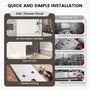 60"x36"x96" SMC Shower Wall Panels, Waterproof Grout-Free Shower Surround in 6 Finishes