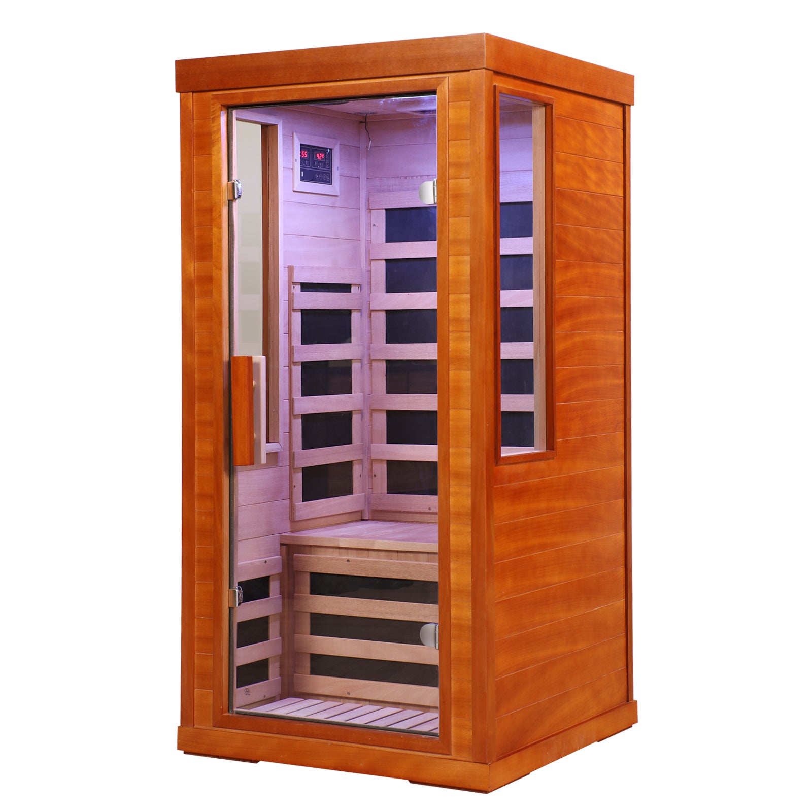 1-Person Home Dry Infrared Sauna with Red Light