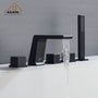 CASAINC Hot Sale 5 hole Bathtub Faucet With Handheld Shower Head