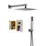 Casainc 2 Function 10" Wall Mounted Dual Shower Heads Shower System In Black