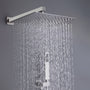 10-inch Wall Mounted Square Rainfall Shower System with Rough-in Valve