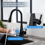 Touchless Dual-Sensor Pull-Down Kitchen Faucet with Modern Design