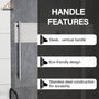 60"x76" Single Sliding Frameless Shower Door in Matte Black/Brushed Nickel/Chrome, 5/16" Thick Tempered Glass with SGCC Certification, Reversible Design