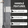 60"x76" Single Sliding Frameless Shower Door in Matte Black/Brushed Nickel/Chrome, Stainless Steel Wheels featuring an Anti-Skid Design