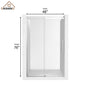 48"x76" Sleek Frameless Single Sliding Shower Door in Matte Black/Brushed Nickel/Chrome with Anti-jump Technology