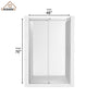 48"x76" Sleek Frameless Single Sliding Shower Door in Matte Black/Brushed Nickel/Chrome with Anti-jump Technology