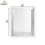 60"x76" Single Sliding Frameless Shower Door in Matte Black/Brushed Nickel/Chrome, Sleek Sliding Single Shower Enclosure Designed for Elegance
