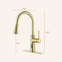 Smart Voice-Controlled Kitchen Faucet with Pull Down Sprayer and Touchless Technology