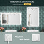 Anti-Fog LED Bathroom Mirror with Aluminum Frame