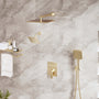 12-inch Dual Shower System with 4-Function Handheld Shower