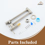 Space-Saving Wall-Mounted Pot Filler with Double Handles and Folding Design