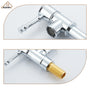 Space-Saving Wall-Mounted Pot Filler with Double Handles and Folding Design
