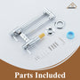 Double Handles Wall-Mounted Folding Pot Filler Space-Saving