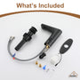 Infrared Sensor Faucet Single Handle Bathroom Basin Faucet with Drainer and Deckplate