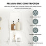12.2" x 28.7"/39.3" Glossy White SMC Shower Niche with 1 or 2 Shelves