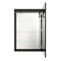 24"x36" Single Door Bathroom Medicine Cabinet with Anti Fog LED Mirror