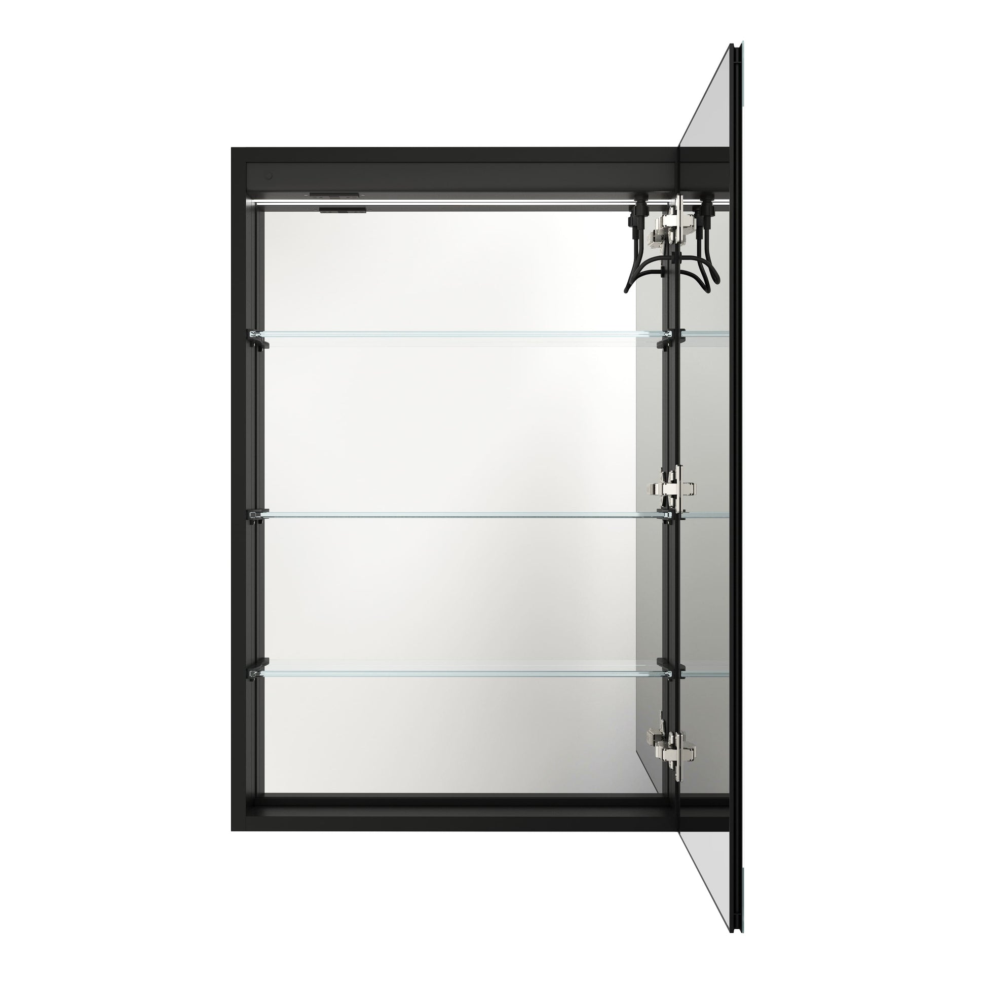 24"x36" Single Door Bathroom Medicine Cabinet with Anti Fog LED Mirror