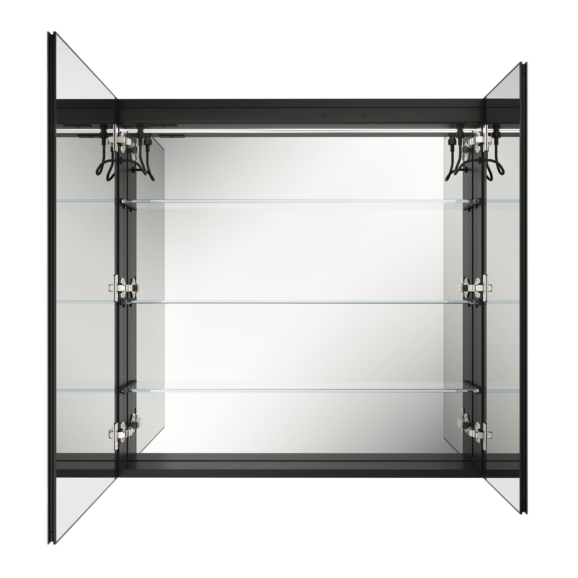 30"/36"x36" Double Doors Bathroom Medicine Cabinet with Anti Fog LED Mirror