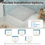 36"x36" Grey One-Piece SMC Shower Pan Base with Anti-Slip Texture