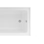 60 in. Glossy White Acrylic Alcove Soaking Bathtub with Integrated Skirt, Chrome Twist Drain and Overflow