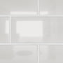 60"x32"x96" SMC Shower Wall Panel Kit with Small Subway Tile Pattern with Matte White / Glossy White Finish
