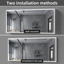 72" x 32" Aluminum Medicine Cabinet with LED Mirror, Anti-Fog, 3 Color Temperatures