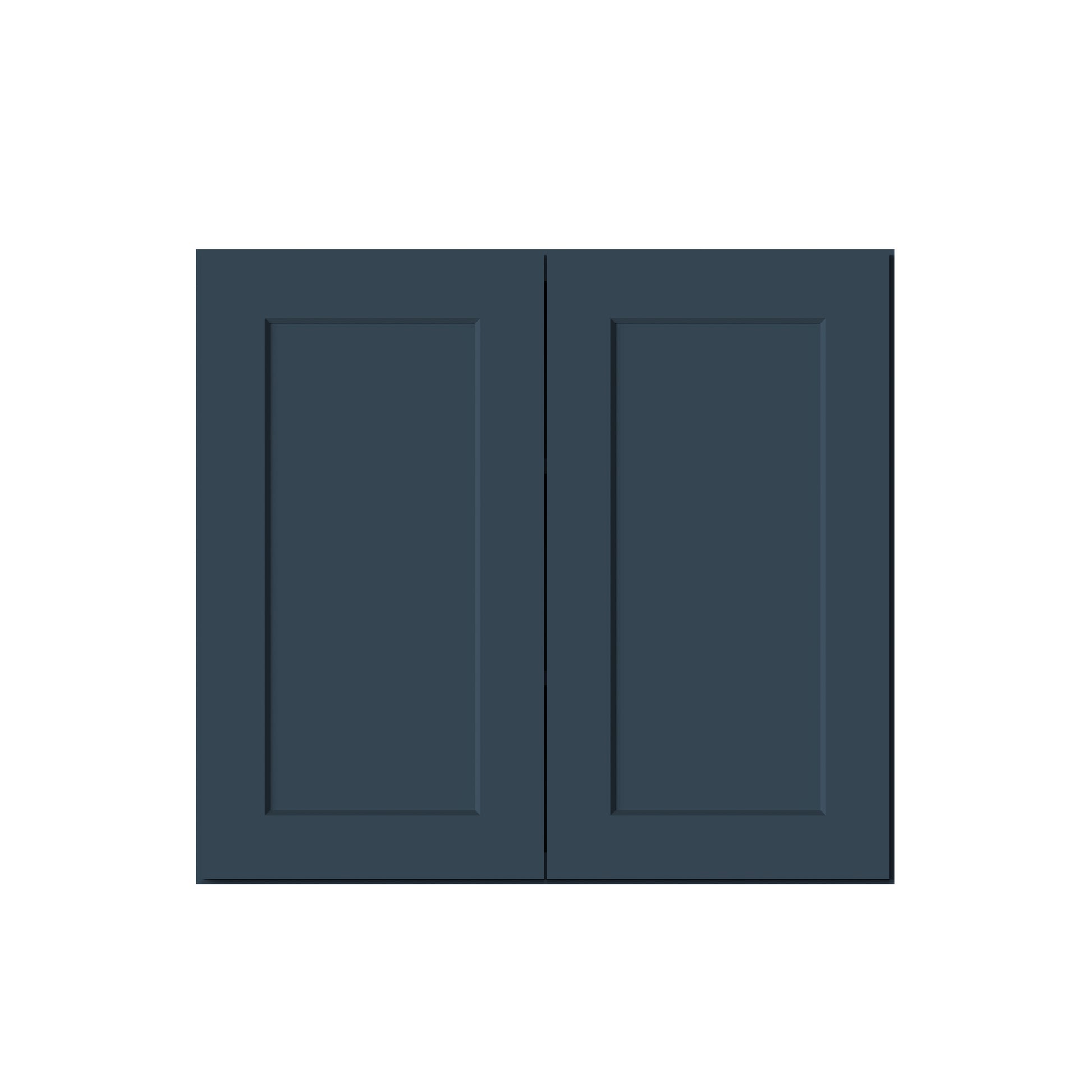 Cyber Grey RTA 24"-36"W x 12"D x 30"-42"H 15-Size Standard Wall Cabinet with 2 Doors and Shelves