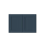 Cyber Grey RTA 36"W x 27"D x 12"-24"H 4-Size Double Door Deep Wall Cabinet