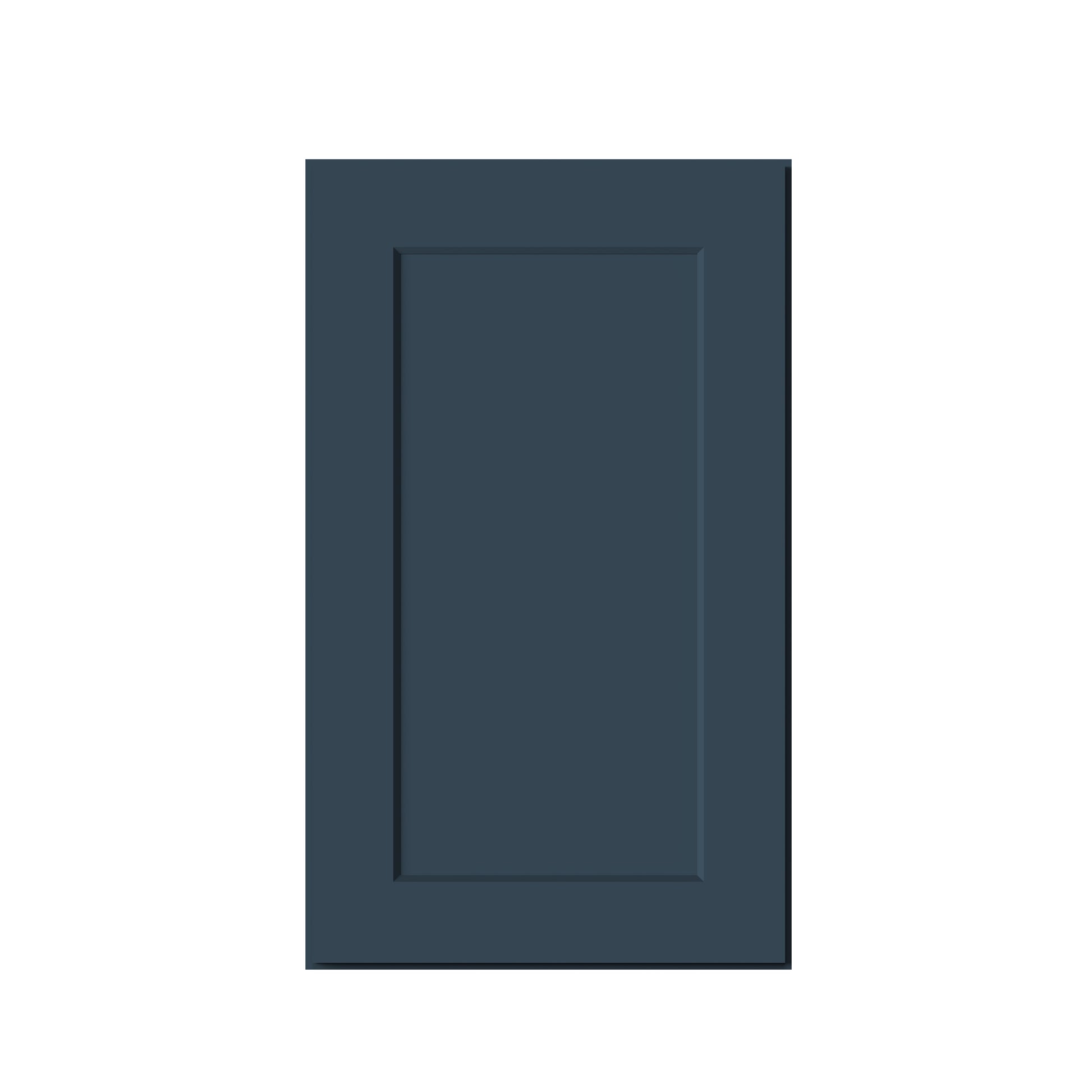 Cyber Grey RTA 9"-21"W x 12"D x 30"-42"H 15-Size Standard Wall Cabinet with Door and Shelves