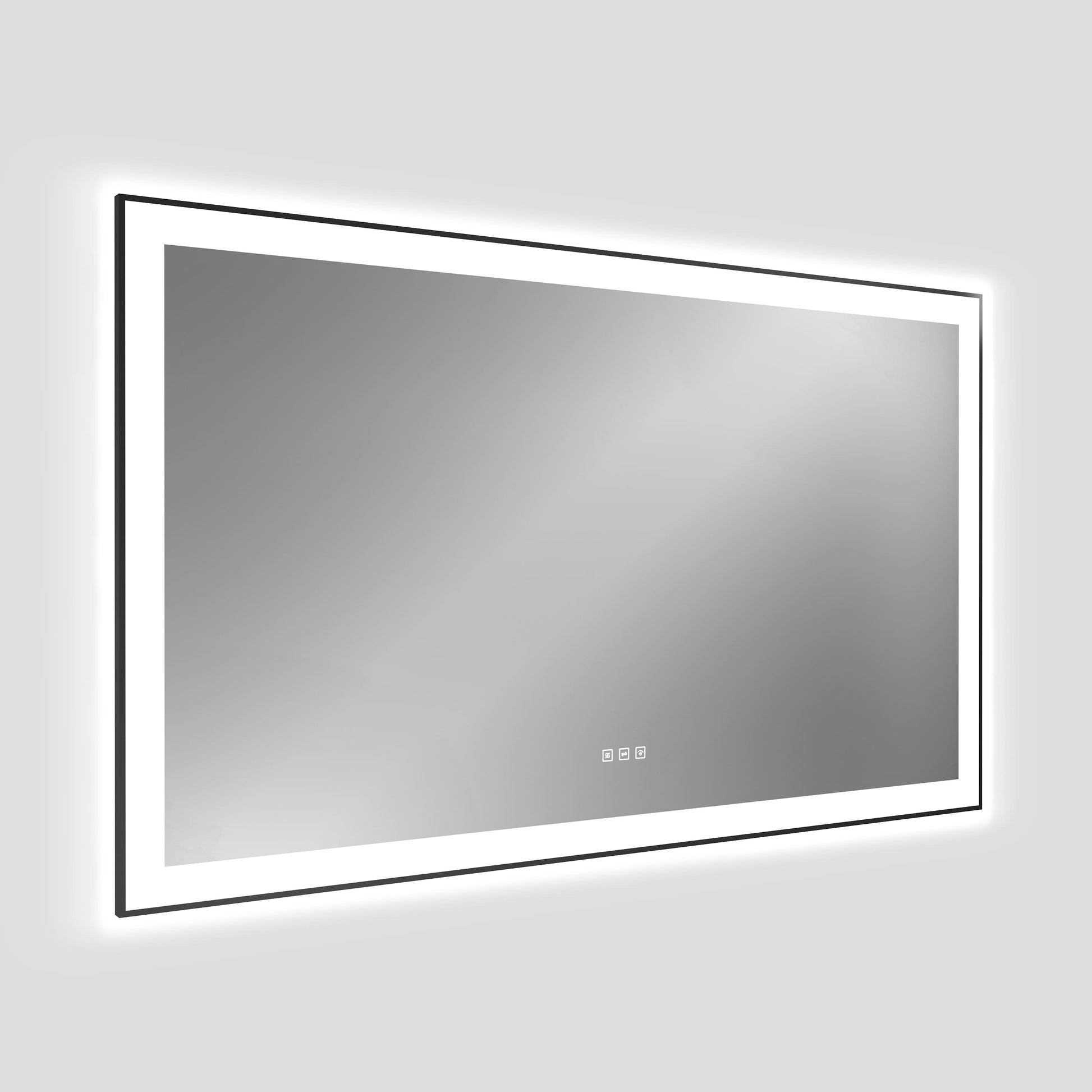Dual Frame Layers LED Bathroom Mirror with Dual Light Strips