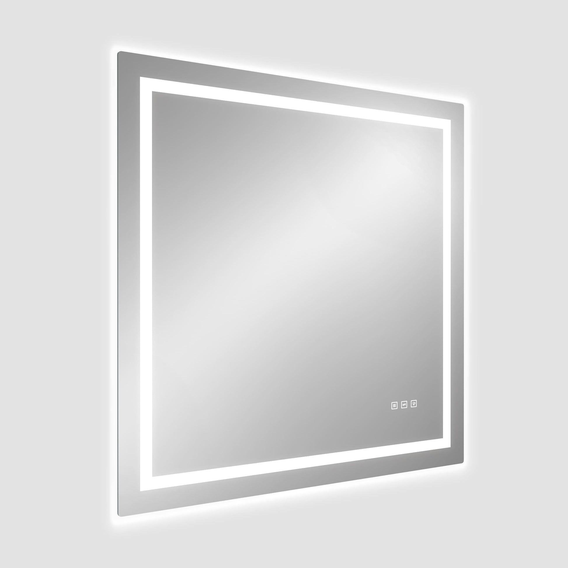 Dual Lighting LED Bathroom Mirror with Touch Dimming, Anti Fog