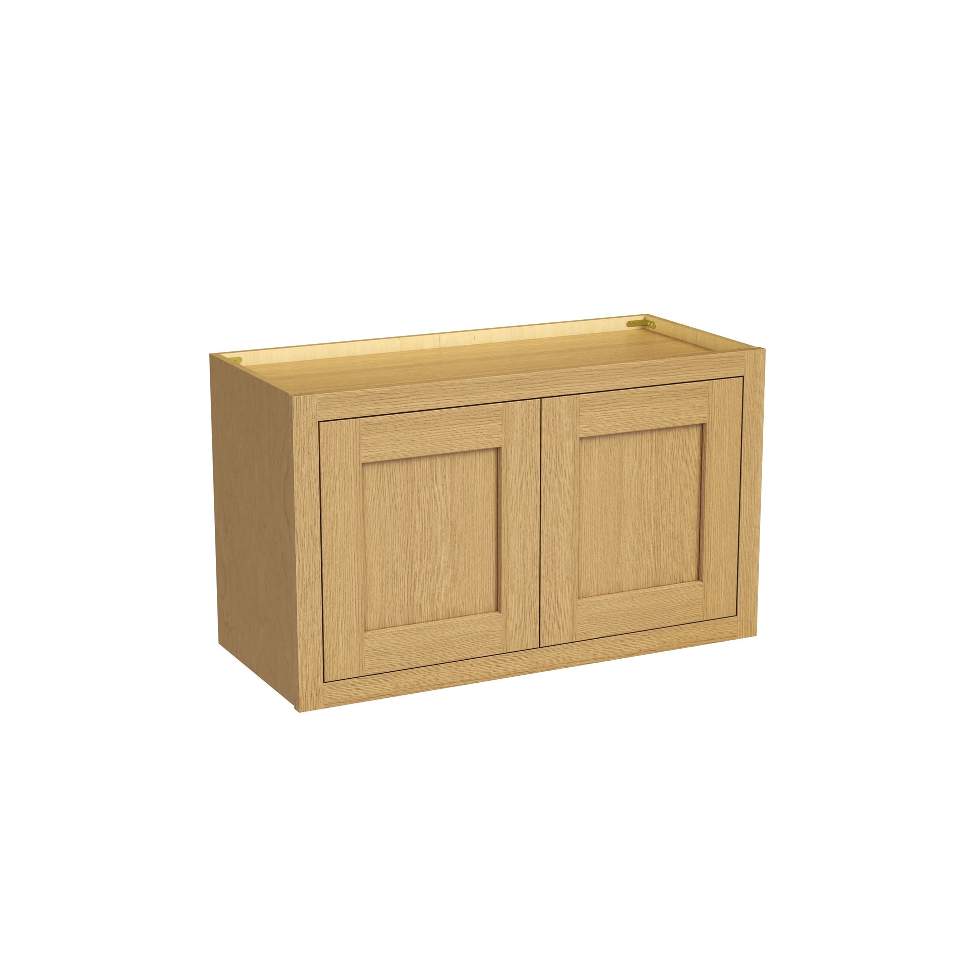 Inset Hazelnut Oak RTA 24-36"W x 12-24"H x 13.5"D 10-Size Double Doors Wall Cabinet