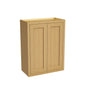 Inset Hazelnut Oak RTA 24-36"W x 30-42"H x 13.5"D 15-Size Double Doors Wall Cabinet