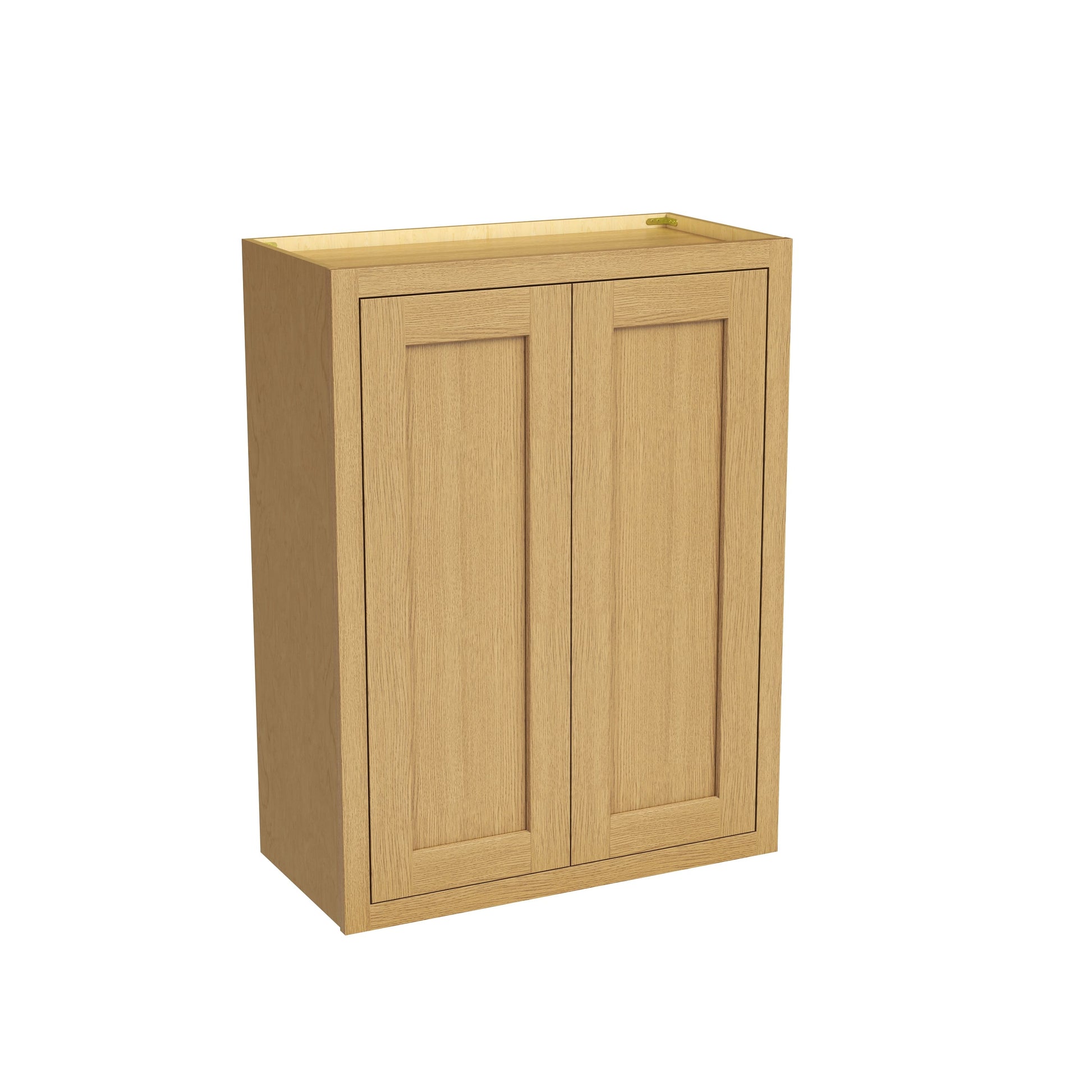Inset Hazelnut Oak RTA 24-36"W x 30-42"H x 13.5"D 15-Size Double Doors Wall Cabinet