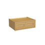 Inset Hazelnut Oak RTA 30-36"W x 12-24"H x 25"D 7-Size Double Doors Wall Cabinet
