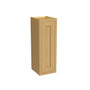 Inset Hazelnut Oak RTA 9-21"W x 30-42"H x 13.5"D 15-Size Single Door Wall Cabinet