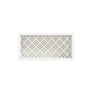 Inset Origami White RTA 24-36"W x 15-30"H x 13.5"D 5-Size Diamond Lattice Wine Grid Wall Rack Cabinet
