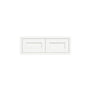 Inset Origami White RTA 30-36"W x 12-24"H x 25"D 7-Size Double Doors Wall Cabinet